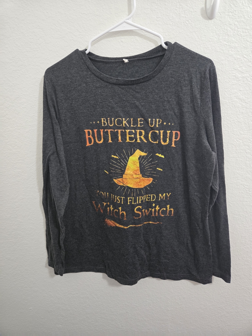 Halloween Long Sleeve Dark Gray Shirt
